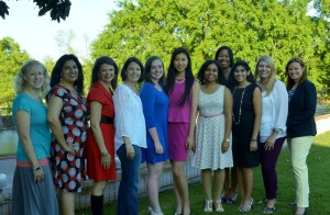 BRC Members Present Scholarship Awards. L-R: Michelle Beeson, BRC member; Kavita Self, BRC member; Laura Taylor, President-Elect; Dana Clement, President; Courtney Kilfoy, Scholarship recipient; Karen Young, Scholarship recipient; Avanthika Mahendrababu, Scholarship recipient; Markisha Venzant-Sampson, BRC member; Kalpana Vaidya, Scholarship recipient; Becky Zachary, BRC member; Audra O’Neal, BRC member.