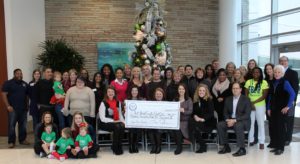 Representatives of the organizations receiving proceeds from the 2016 Sugar Plum Market joined members of FBJSL and representatives of Memorial Hermann on December 9th to celebrate the Market’s success.