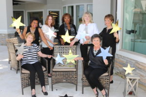 Front Row (Left to Right): Membership Coffee Committee Chairs Patsy Jones and Rita Brown. Back Row (Left to Right): Membership Coffee Committee Chair June Joseph-Steele, FBJSL Sustainer Secretary and Membership Coffee Liaison Wanda Sdao, Membership Coffee Committee Chair Linda Woods-Wilson, FBJSL Sustainer President Cindy Dempster and Membership Coffee Committee Chair June Stanley.